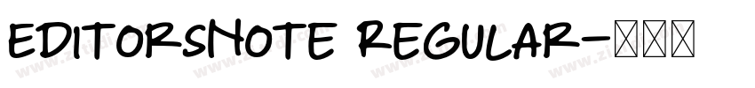 EditorsNote Regular字体转换